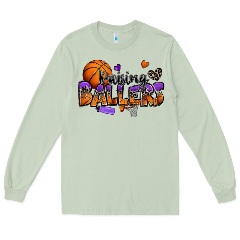 Raising Ballers Basketball Long Sleeve Tee by Zillion Design Studio | Teevron
