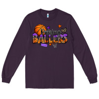 Plum raising ballers basketball Long Sleeve Tee - Zillion Design Studio