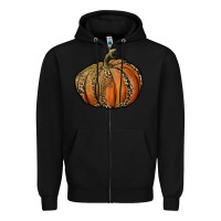 Black leopard pumpkin Zipper Hoodie - RanaPortraitStore