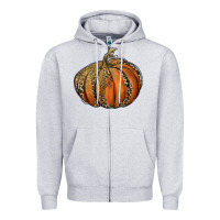 Leopard Pumpkin Zipper Hoodie | Teevron