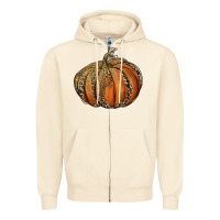 Sandshell leopard pumpkin Zipper Hoodie - RanaPortraitStore