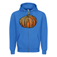 True Royal leopard pumpkin Zipper Hoodie - RanaPortraitStore