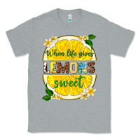 Heather Grey when life gives lemons sweet Classic Tee - texasbilliewilder