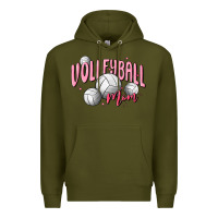 Army Green volleyball mom Premium Hoodie - MaliasSmallBusiness
