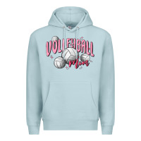 Blue Mist volleyball mom Premium Hoodie - MaliasSmallBusiness