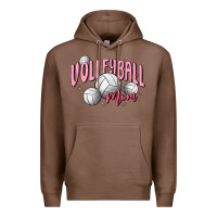 Chestnut volleyball mom Premium Hoodie - MaliasSmallBusiness