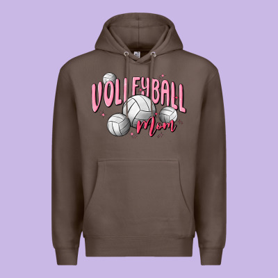 Volleyball Mom Premium Hoodie Designed By Maliassmallbusiness