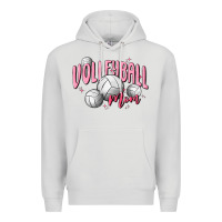 Dove Grey volleyball mom Premium Hoodie - MaliasSmallBusiness