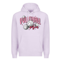 Lilac volleyball mom Premium Hoodie - MaliasSmallBusiness