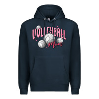 Navy volleyball mom Premium Hoodie - MaliasSmallBusiness