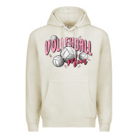 Oatmeal Heather volleyball mom Premium Hoodie - MaliasSmallBusiness
