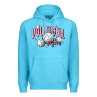 Ocean Blue volleyball mom Premium Hoodie - MaliasSmallBusiness