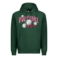 Sports Green volleyball mom Premium Hoodie - MaliasSmallBusiness