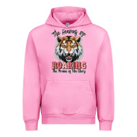 Fuchsia Pink the heavens are roaring tiger Urban Hoodie - MaliasSmallBusiness