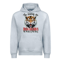 Heather Grey the heavens are roaring tiger Urban Hoodie - MaliasSmallBusiness