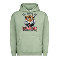 Pigment Oil Green the heavens are roaring tiger Urban Hoodie - MaliasSmallBusiness