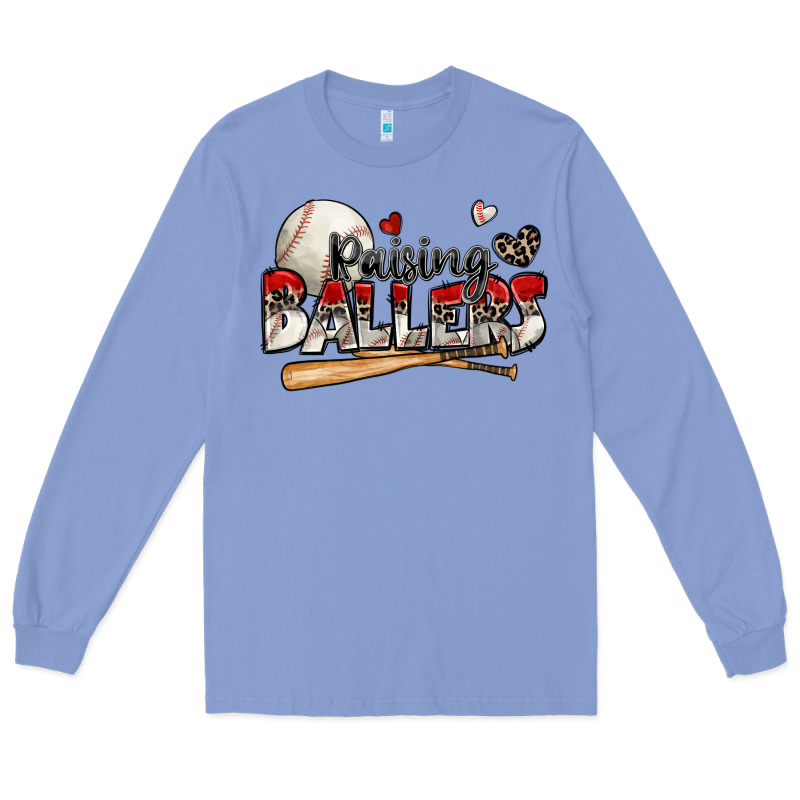 Raising Ballers Baseball Long Sleeve Tee by Zillion Design Studio | Teevron