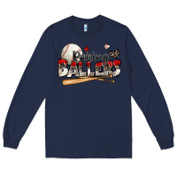 Navy raising ballers baseball Long Sleeve Tee - Zillion Design Studio