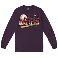 Plum raising ballers baseball Long Sleeve Tee - Zillion Design Studio