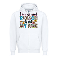 White i see no good reason to act my age Zipper Hoodie - Zillion Design Studio