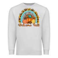 Dove Grey Welcome Fall Rainbow Premium Sweatshirt - Artiststas