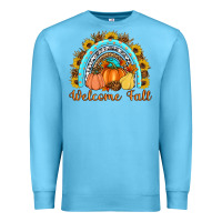 Ocean Blue Welcome Fall Rainbow Premium Sweatshirt - Artiststas