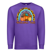 Purple Welcome Fall Rainbow Premium Sweatshirt - Artiststas