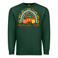 Sports Green Welcome Fall Rainbow Premium Sweatshirt - Artiststas