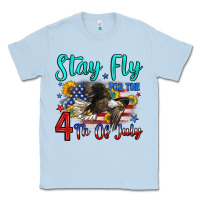 Dusty Blue stay fly for the 4 th of july Classic Tee - Zillion Design Studio