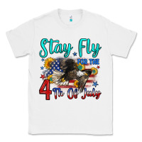 White stay fly for the 4 th of july Classic Tee - Zillion Design Studio