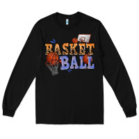 Black basketball Long Sleeve Tee - texasbilliewilder