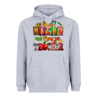 Heather Grey nacho average teacher Heavyweight Hoodie - AdoDesignShop