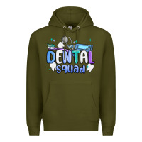 Army Green dental squad Premium Hoodie - MaliasSmallBusiness