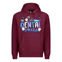 Burgundy dental squad Premium Hoodie - MaliasSmallBusiness