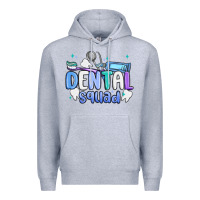 Heather Grey dental squad Premium Hoodie - MaliasSmallBusiness