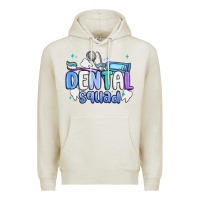 Oatmeal Heather dental squad Premium Hoodie - MaliasSmallBusiness
