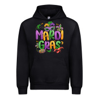Black mardi gras Urban Hoodie - MaliasSmallBusiness
