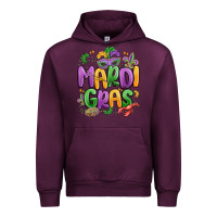 Mauve Wine mardi gras Urban Hoodie - MaliasSmallBusiness