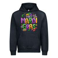 Navy mardi gras Urban Hoodie - MaliasSmallBusiness