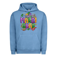 Pigment Pebble Blue mardi gras Urban Hoodie - MaliasSmallBusiness