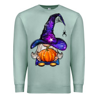 Seafoam witch gnome with pumpkin Premium Sweatshirt - BundleAndBundleShop