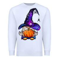 White witch gnome with pumpkin Premium Sweatshirt - BundleAndBundleShop