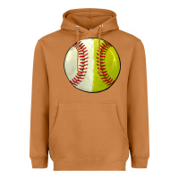 Meerkat half baseball softball Heavyweight Hoodie - JahusDesignShop