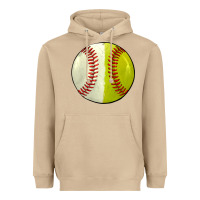 Mushroom half baseball softball Heavyweight Hoodie - JahusDesignShop