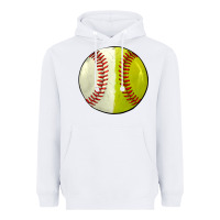 White half baseball softball Heavyweight Hoodie - JahusDesignShop