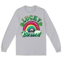 Moon Dust Lucky and blessed rainbow Long Sleeve Tee - RanaPortraitStore