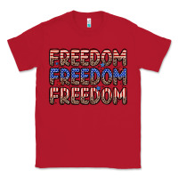 Red freedom freedom freedom Classic Tee - Zillion Design Studio