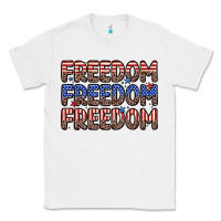 White freedom freedom freedom Classic Tee - Zillion Design Studio