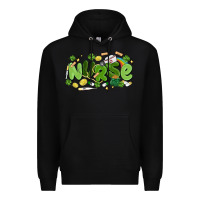 Black st.patrick's day nurse Premium Hoodie - MaliasSmallBusiness