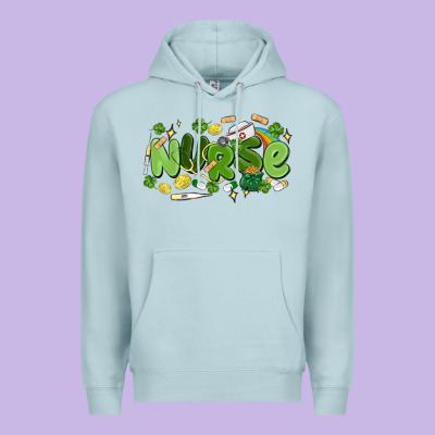 St.patrick's Day Nurse Premium Hoodie Designed By Maliassmallbusiness